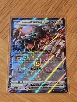 Pokemon Blood Moon Ursaluna EX Card 141/167 Twilight Masquerade ✨99p Auction✨ - Image 2