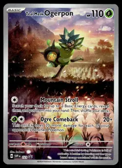 Pokemon TCG SV: Scarlet & Violet Promo Cards #123 Teal Mask Ogerpon NM - Image 1