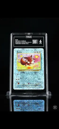 Pokemon TCG Eevee Legendary Collection Reverse Holo Card #74 TAG 6 Graded POP 2 - Image 1