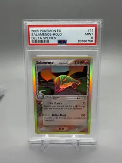 PSA 9 Salamence Holo 14/113 EX Delta Species 2005 Pokemon Card - Image 1