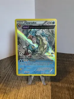 Pokemon Gyarados TCG Holo Illustration Rare Card 21/98 XY Ancient Origins LP - Image 1