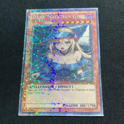 Dark Magician Girl Yugioh Waifu Custom Card Holo Foil Anime Rare Sexy Risque - Image 1