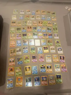 Pokemon Card Bulk Lot 82 UNIQUE Cards, Vintage WOTC LP/MP/NM Fossil Jungle Base - Image 1