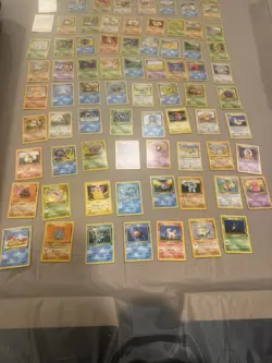 Pokemon Card Bulk Lot 82 UNIQUE Cards, Vintage WOTC LP/MP/NM Fossil Jungle Base - Image 2