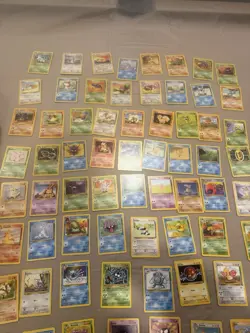 Pokemon Card Bulk Lot 82 UNIQUE Cards, Vintage WOTC LP/MP/NM Fossil Jungle Base - Image 4