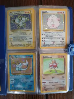 Vintage Pokemon Binder 84 Card Lot WOTC Gym Base Fossil Jungle Base 2 1999-2002 - Image 2