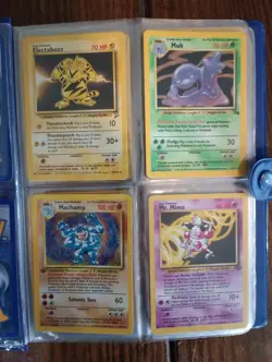 Vintage Pokemon Binder 84 Card Lot WOTC Gym Base Fossil Jungle Base 2 1999-2002 - Image 3