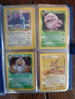Vintage Pokemon Binder 84 Card Lot WOTC Gym Base Fossil Jungle Base 2 1999-2002 - Image 4