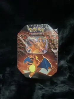 Pokemon SM11.5 Hidden Fates GX Tin-Charizard Cards & 4 Booster Pack 728192506345 - Image 1