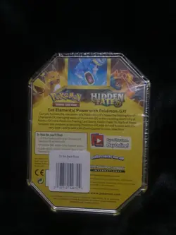 Pokemon SM11.5 Hidden Fates GX Tin-Charizard Cards & 4 Booster Pack 728192506345 - Image 2