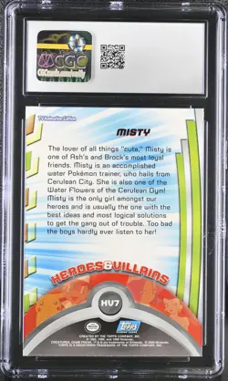 CGC 10 GEM MINT Misty 2000 Series 3 Topps HV7 Pokemon Card - Image 2