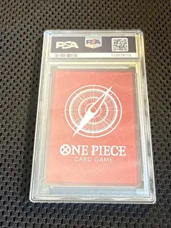 One Piece Card Game TCG Iceburg OP03-058 Alt Art Leader PSA 10 - Image 2