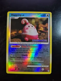 Happiny 52/123 Pokemon Diamond & Pearl Burger King Promo Reverse Holo Card MP - Image 1