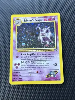 Pokemon Sabrina's Gengar Holo 14/132 Gym Heroes Card - Image 1