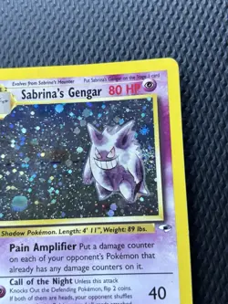 Pokemon Sabrina's Gengar Holo 14/132 Gym Heroes Card - Image 3