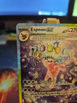 Pokemon TCG Espeon EX Prismatic Evolutions Holo Card 155/131 Near Mint SIR - Image 2