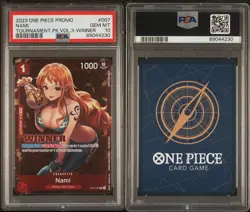 PSA 10 Gem Mint Nami Winner ST01-007 Promo One Piece Card 2023 - Image 3