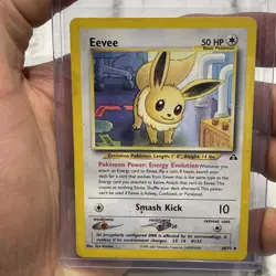 Pokemon Eevee 38/75 Neo Discovery MP/LP Vintage Vtg Uncommon Nintendo TCG Card - Image 1