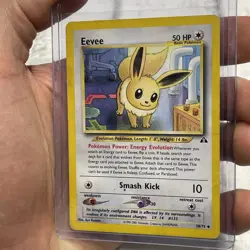 Pokemon Eevee 38/75 Neo Discovery MP/LP Vintage Vtg Uncommon Nintendo TCG Card - Image 2