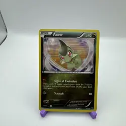 Axew Holo 12/20 BW Dragon Vault Promo Pokemon Card - Image 1