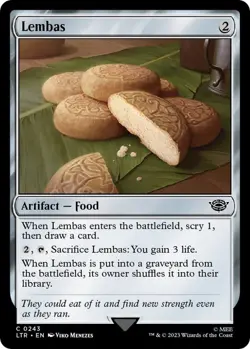 MTG Lembas Lord of the Rings Common Artifact Food NM - Image 1