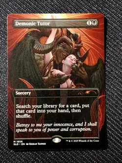 Magic: The Gathering Demonic Tutor NON-FOIL Secret Lair - Image 1