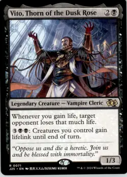 Vito, Thorn of the Dusk Rose (Anime) R Foundations Jumpstart 71 NM - Image 1