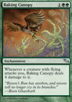 MTG Raking Canopy - Foil, Shadowmoor, Moderately Played, English - Image 1