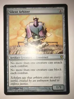 Silent Arbiter Conspiracy Artifact Rare MTG LP/NM - Image 1