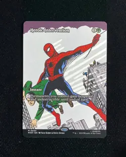 2025 Magic The Gathering MTG Marvel EN Borderless Heroic Interbention GAV - Image 1