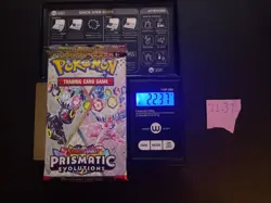 GOD PACKU 22.37g VERY HEAVY Prismatic Evolutions Pokemon Sealed Booster Pack New - Image 1