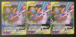Espeon Deoxys GX Tag Team RR Pokemon Chinese Sun & Moon CSM2cC-035/150 Lot 3 JJ - Image 1
