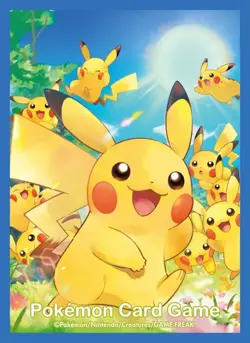 Japan Pokemon Center Pikachu Large Gathering 64 Card Sleeves US Seller - Image 1