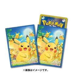 Japan Pokemon Center Pikachu Large Gathering 64 Card Sleeves US Seller - Image 2