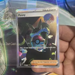 Pokemon TCG Trainer Supporter Penny 239/091 Paldean Fates - Image 2