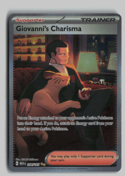 Pokemon TCG S&V 151 - Giovanni’s Charisma SIR 204/165 - Image 1