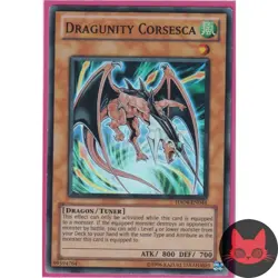 Yugioh Dragunity Corsesca HA04-EN044 Super Rare NM - Image 1