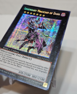Legendary Magician of Dark WSUP-EN052 Prismatic Secret Rare 1st Ed Yugioh 7954 - Image 2