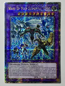 Wake Up Your Elemental HERO MP24-EN018 (LP) QC Secret Rare Mega Tin 2024 YuGiOh - Image 1