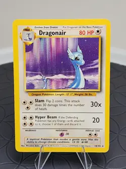 Dragonair Pokemon Trading Card Base Set #18/102 Excellent Condition - Image 1