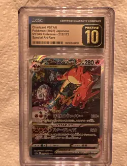 CGC PRISTINE 10 Charizard 212/172 VSTAR Universe SAR Japanese Pokemon Card - Image 1