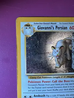 Giovanni's Persian Gym Challenge 8/132 Holo Rare Vintage Pokemon Card - Image 2