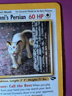 Giovanni's Persian Gym Challenge 8/132 Holo Rare Vintage Pokemon Card - Image 3