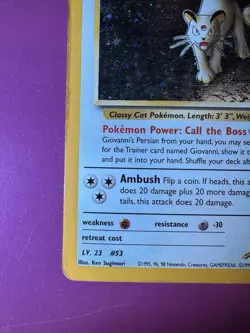 Giovanni's Persian Gym Challenge 8/132 Holo Rare Vintage Pokemon Card - Image 4