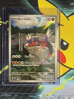 2023 Koraidon SVP014 Scarlet & Violet Illustration Full Art Holo Pokemon Card NM - Image 1