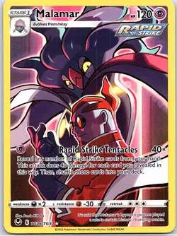 Malamar TG06/TG30 SWSH12: Silver Tempest Trainer Gallery - Pokemon Card - NM - Image 1