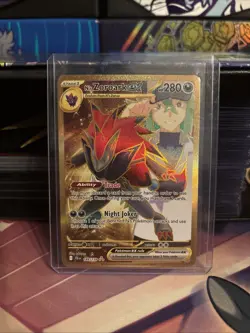 Pokemon TCG N's Zoroark EX Hyper Rare Holo Card 189/159 Sv09: Journey Together - Image 1