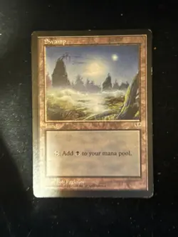 Swamp (B) Mirage MAGIC THE GATHERING MTG CARD MP - Image 1