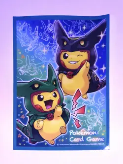 Pikachu Rayquaza Poncho Pokemon Center Card Sleeve x1 - Image 1