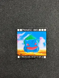 Bulbasaur 001 Pokemon GB Pocket Mini Card Anime 1inch Japanese Nintendo Rare - Image 1